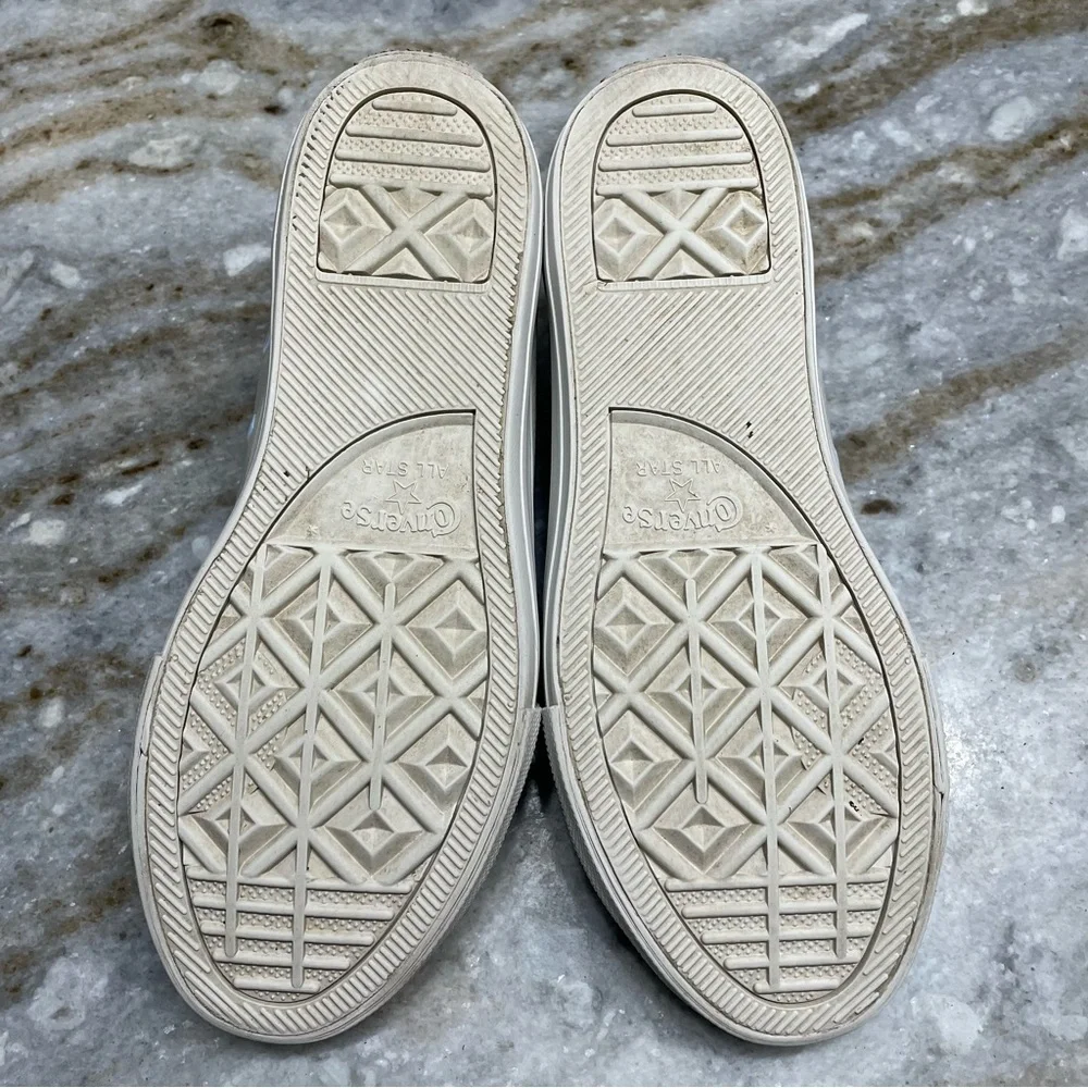CONVERSE BEIGE LEATHER LOW SHOES